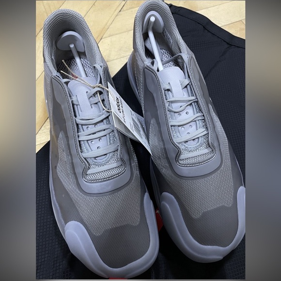 NWT A+P Luna Rossa 21 Adidas x Prada Sneakers in Gunmetal Grey, Size US 5 - Picture 7 of 14